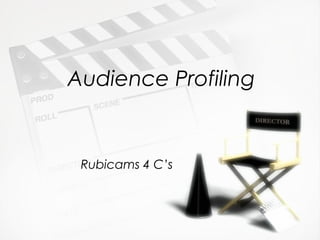 Audience Profiling
Rubicams 4 C’s
 