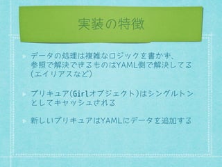 実装の特徴 
ǰÁǨƤࣃຸƥൄ߇ƠȖǡǬǘǈ࣌ƁƐ§ 
ߑँƝӃڏƝƃǁƸƤƥ$0/੗ƝӃڏƍƜǁ 
ǑǍȓǋǢƠƟ 