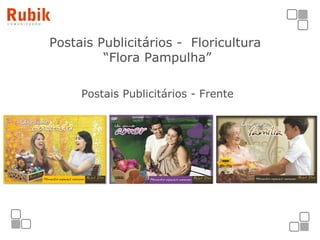 Postais Publicitários -  Floricultura  “Flora Pampulha” Postais Publicitários - Frente 