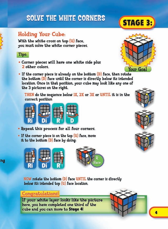 Rubiks cube 3x3_solution-en | PDF