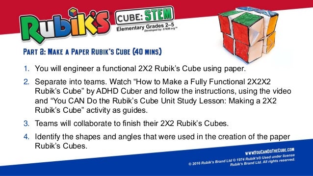 rubik s cube stem elementary 2nd 5th developed by stem org