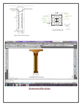 Restaurant pillar design
 