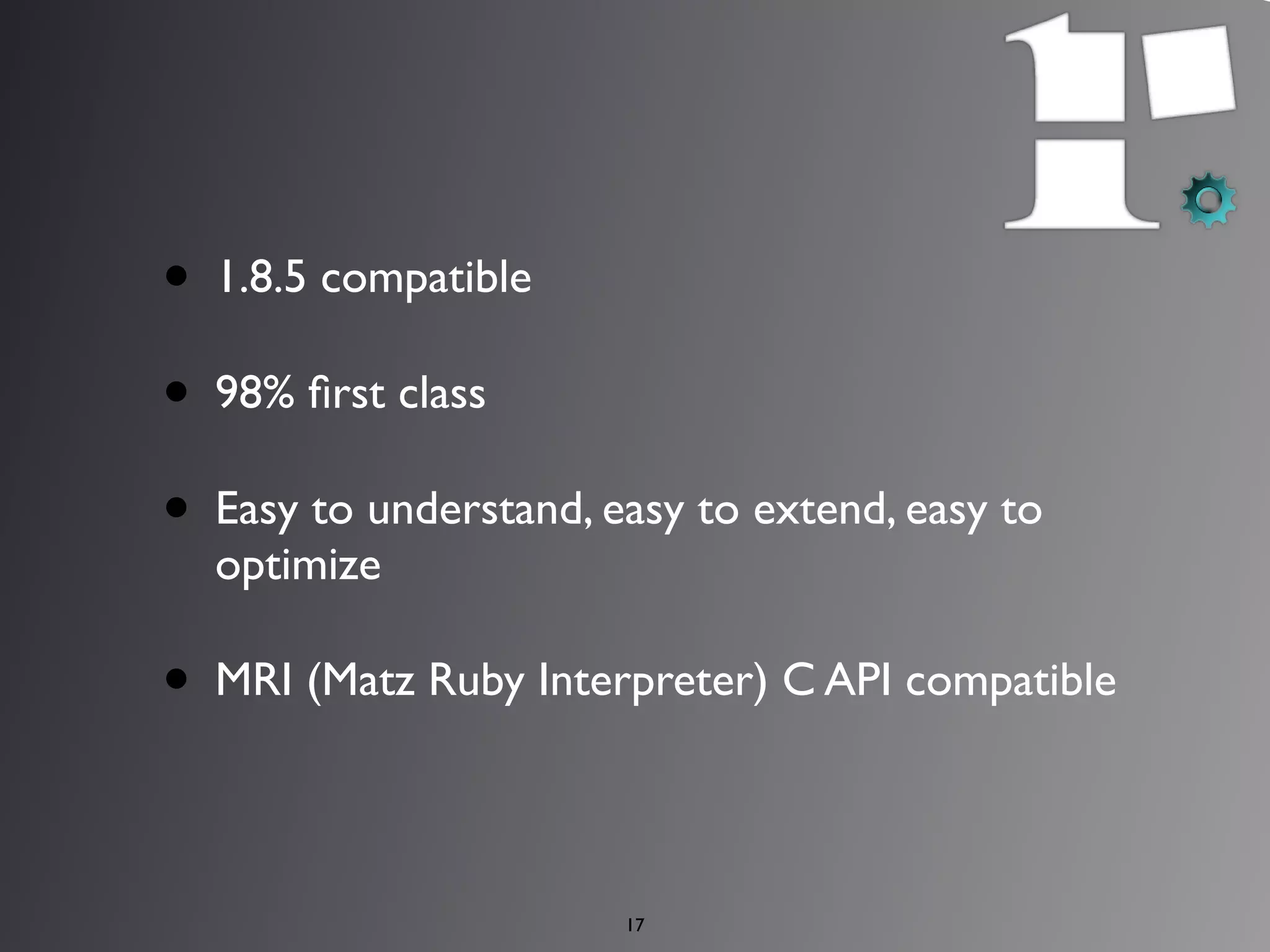 Rubinius - A Tool of the Future