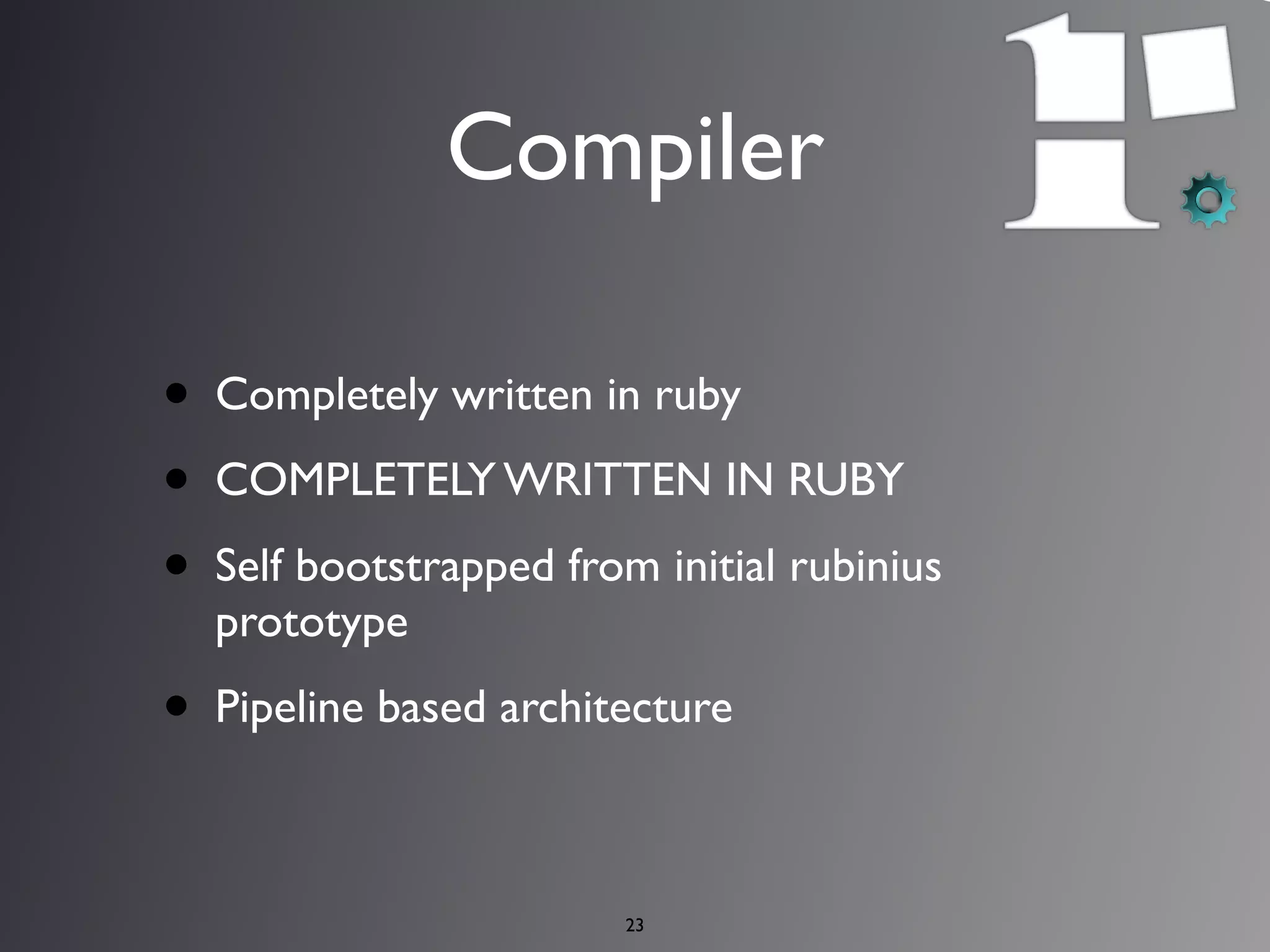 Rubinius - A Tool of the Future