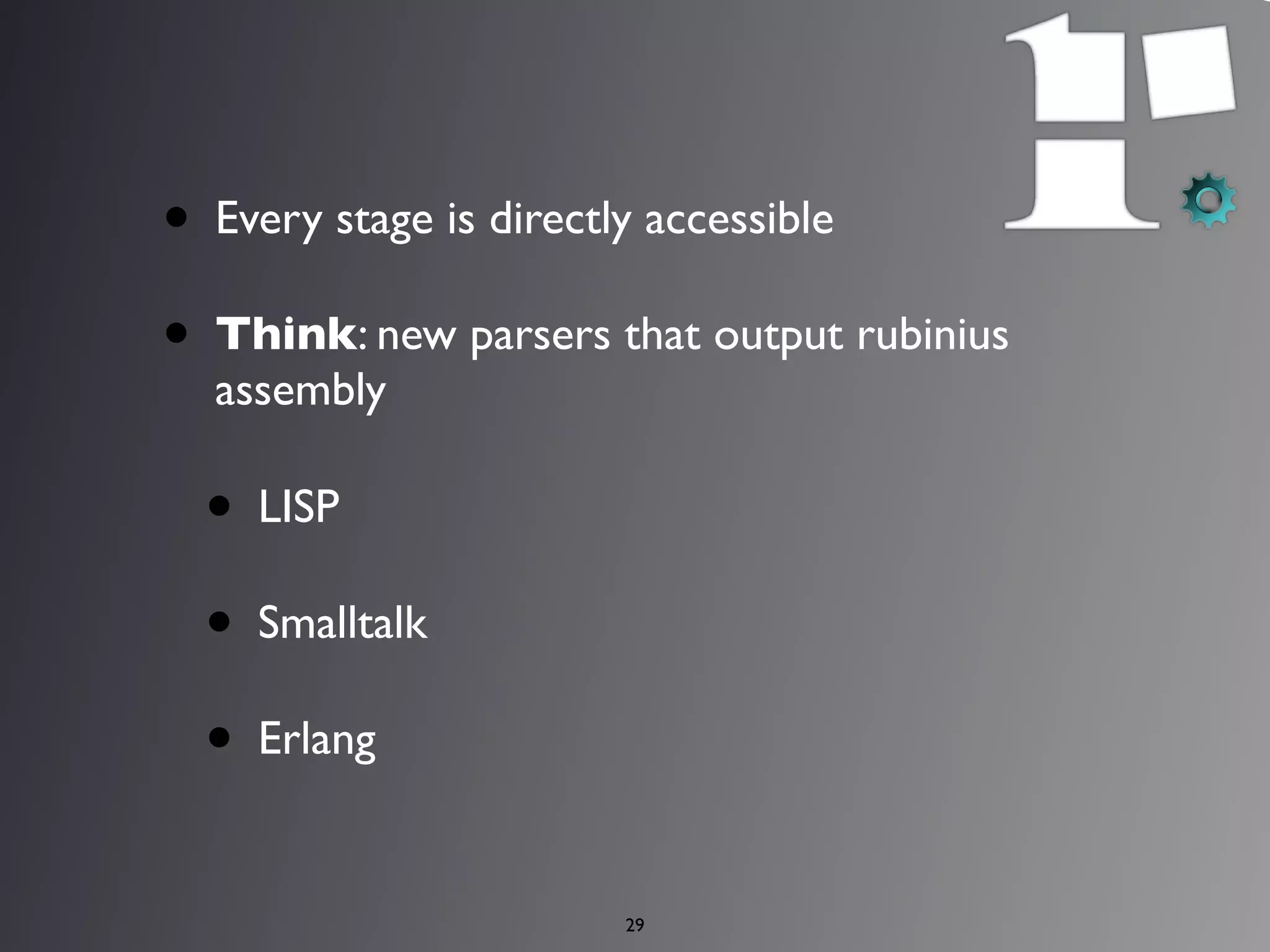 Rubinius - A Tool of the Future