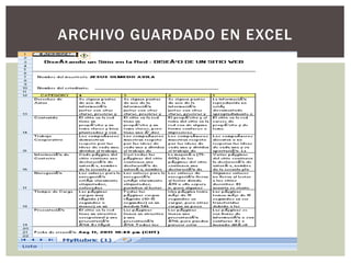 ARCHIVO GUARDADO EN EXCEL
 