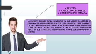 PRACTICA DE INVESTIGACION RESPECTO A PROPICIA UN AMBIENTE DE RESPETO Y ...