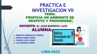 DOCENTE: Dr. JUAN BARRERA LAOS
1
 