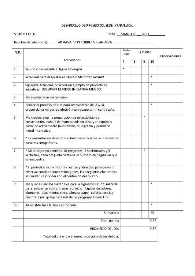 Rubrica autoevaluacion sesion 1