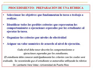 Dr. Lamberto Vera Velez –Universidad de Puerto Rico 