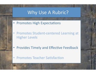 Rubrics best practices | PPT
