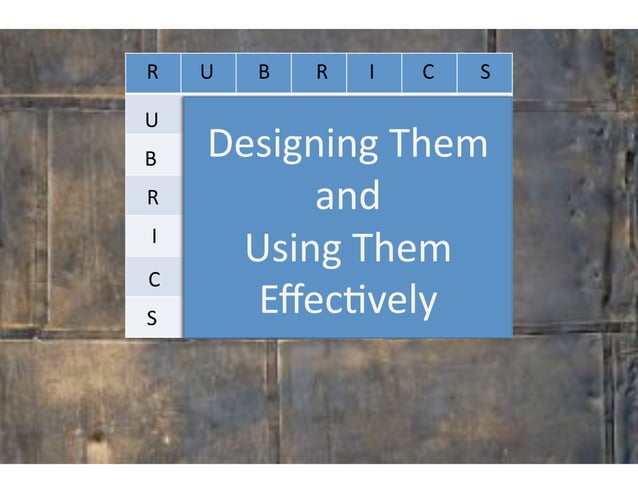 Rubrics best practices | PPT