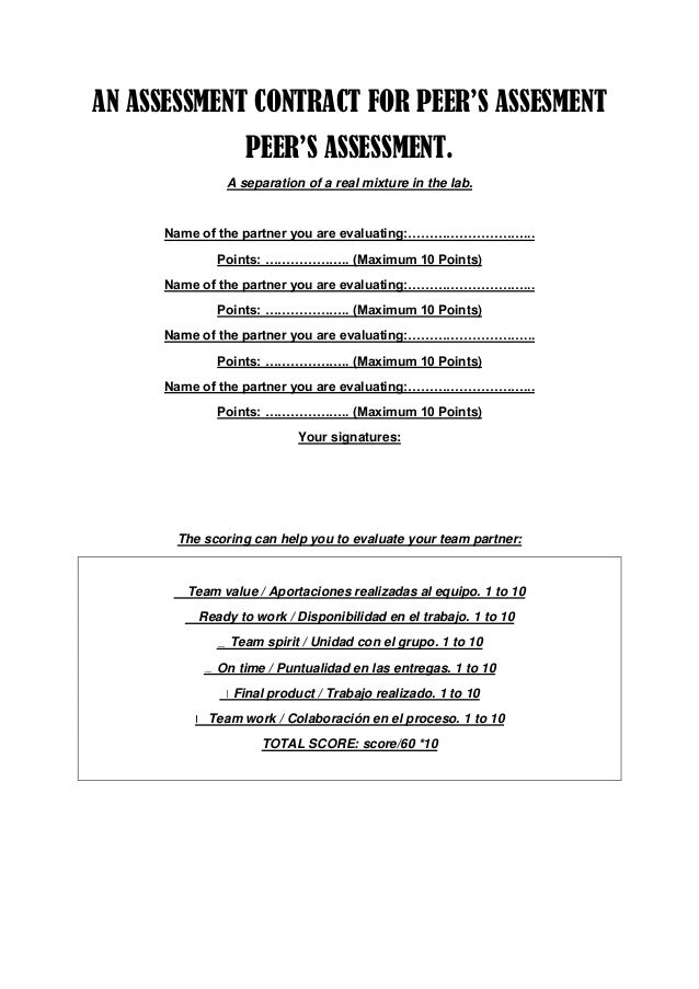 Rubric target contract