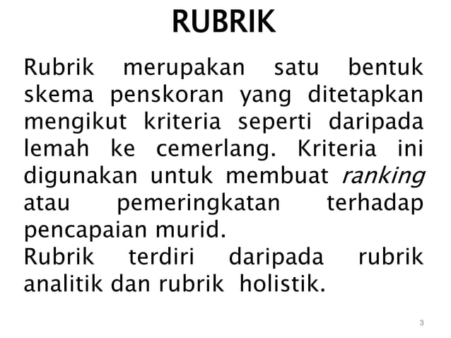 Rubrik | PPT