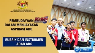RUBRIK ADAB ABC KRMJ NEGERI JOHOR TAHUN 2023 | PDF