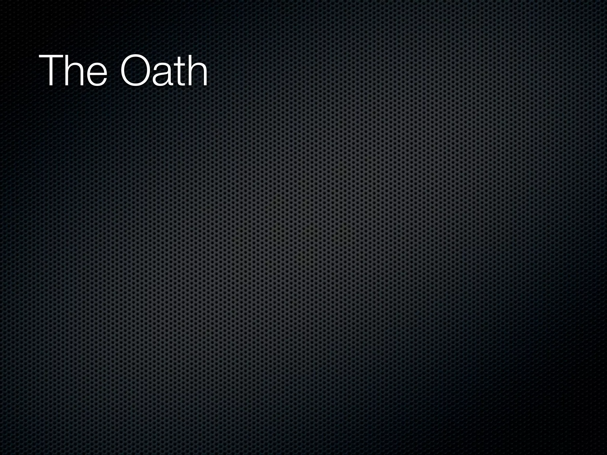 The Oath
 