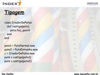 Aritmética e Conversões 2.class == Fixnum   