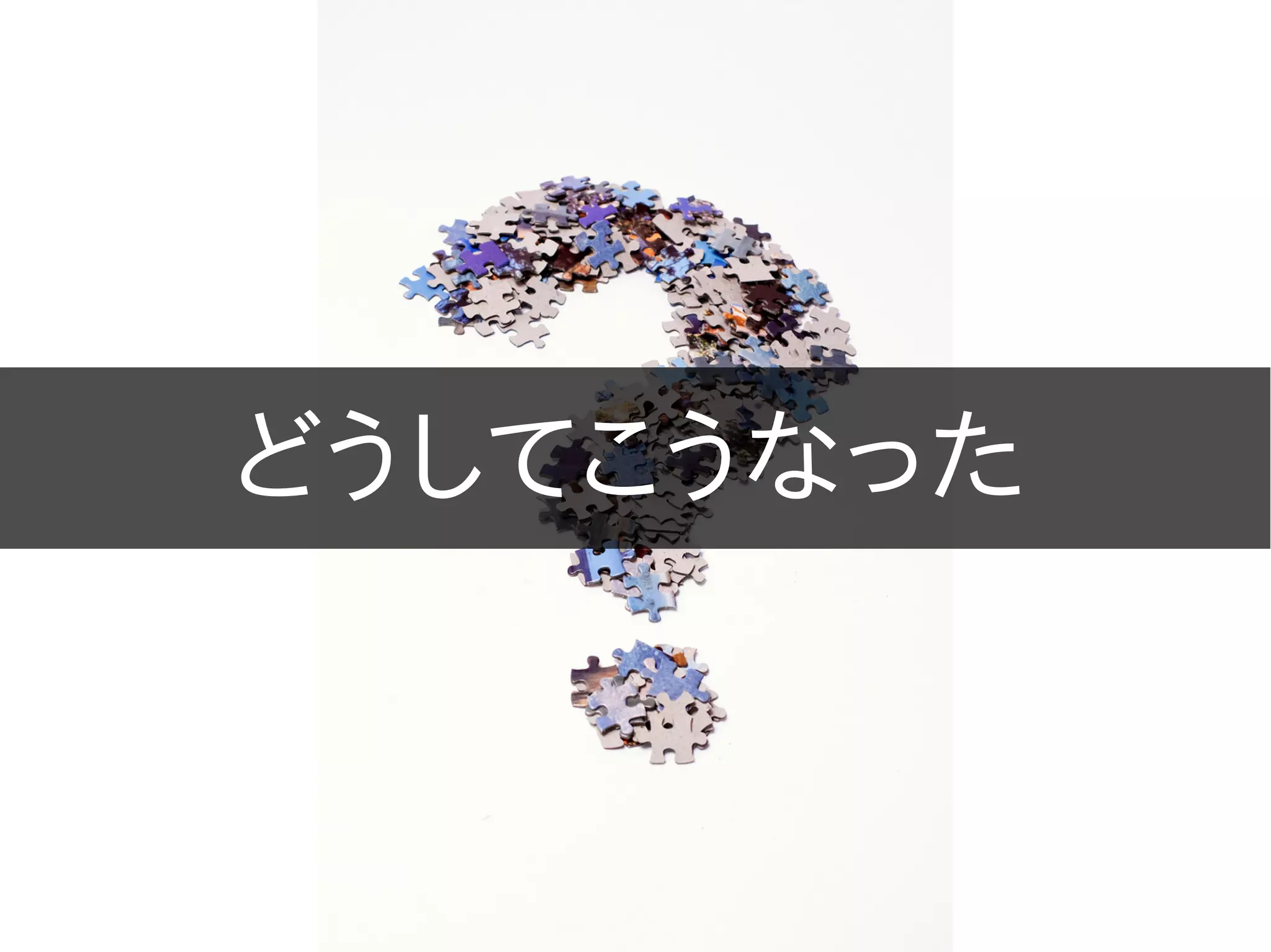 どうしてこうなった
 