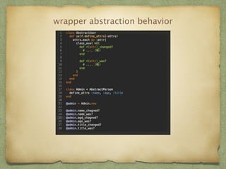 wrapper abstraction behavior 
 