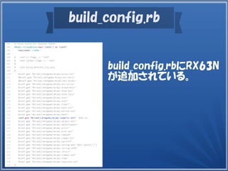 build_config.rbにRX63N
が追加されている。
build_config.rb
 