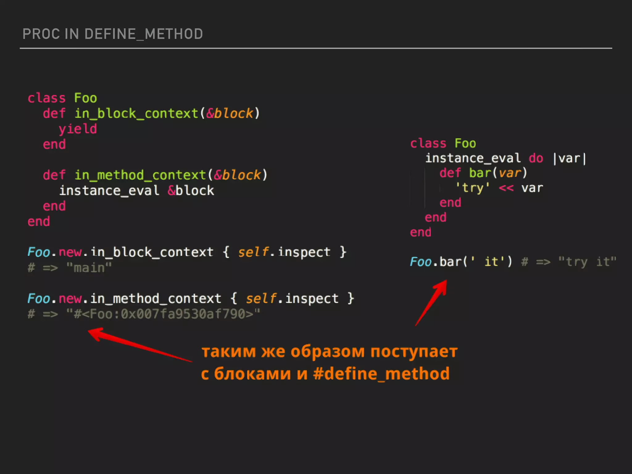 PROC IN DEFINE_METHOD
 