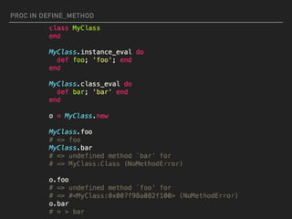 PROC IN DEFINE_METHOD
 