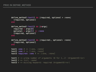 PROC IN DEFINE_METHOD
 