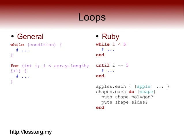 Ruby tutorial | PDF | Programming Languages | Computing