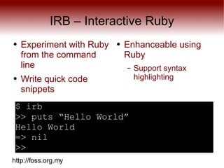 Ruby | ODP