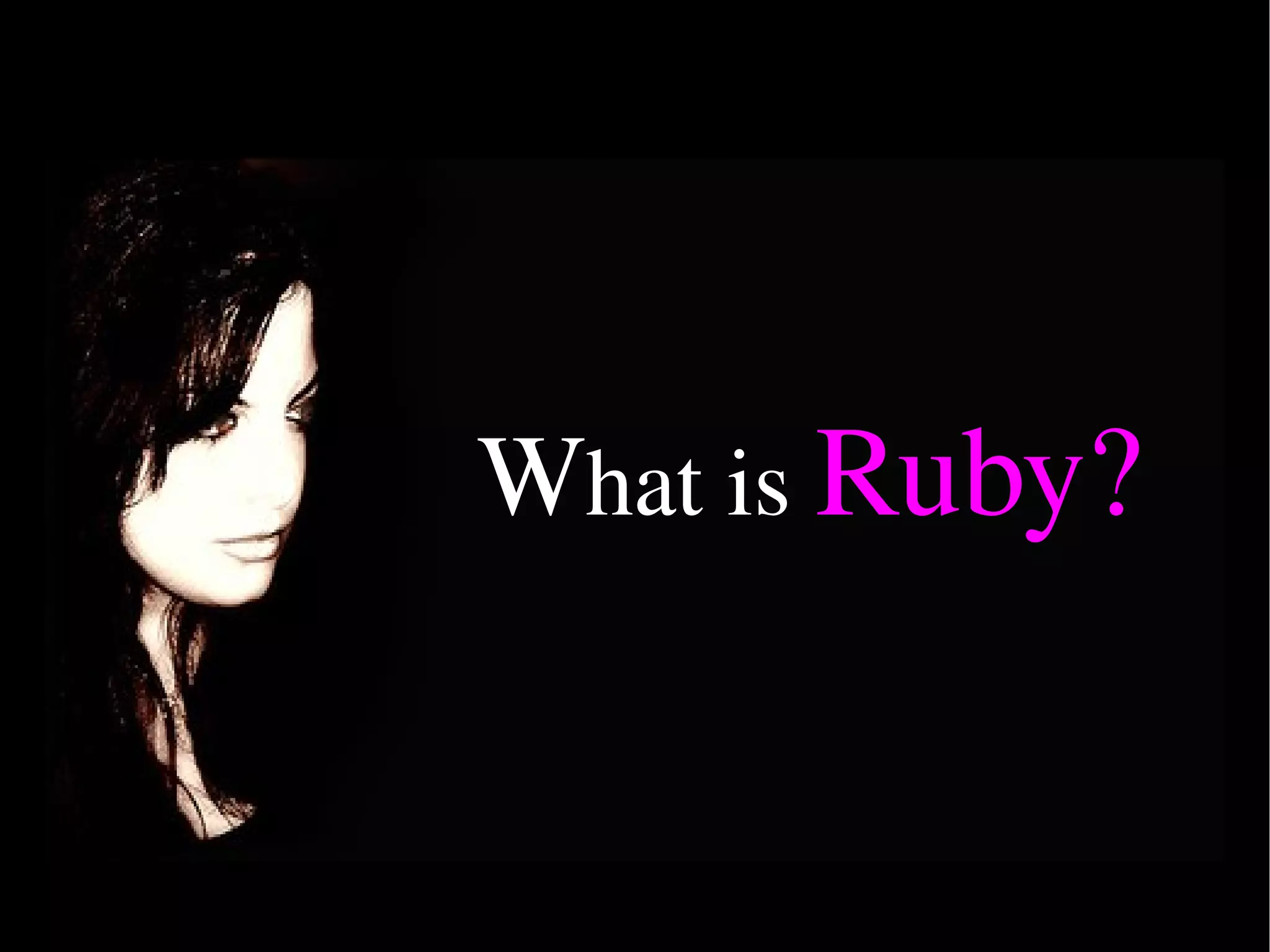 Ruby An Introduction