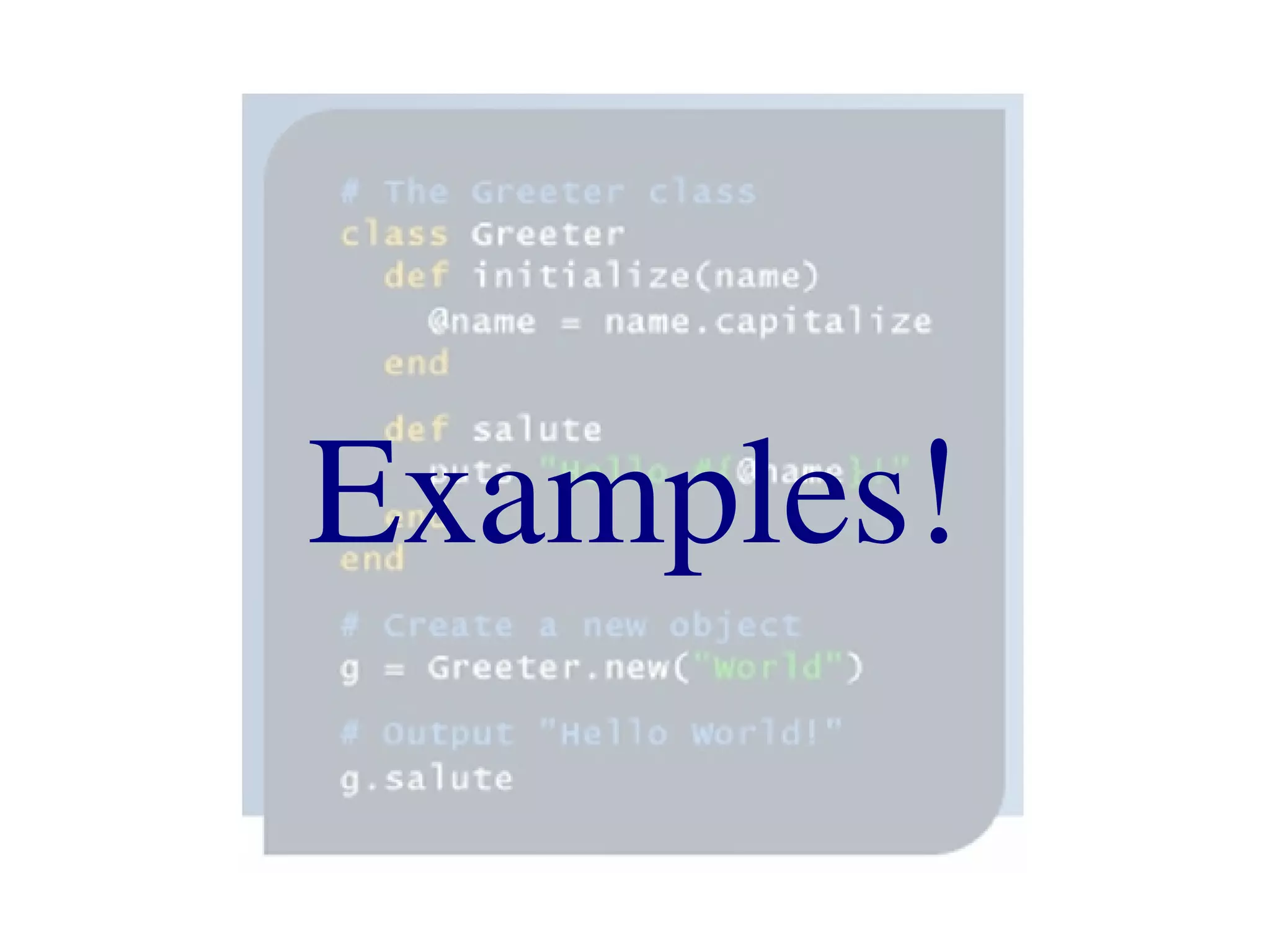 Ruby An Introduction