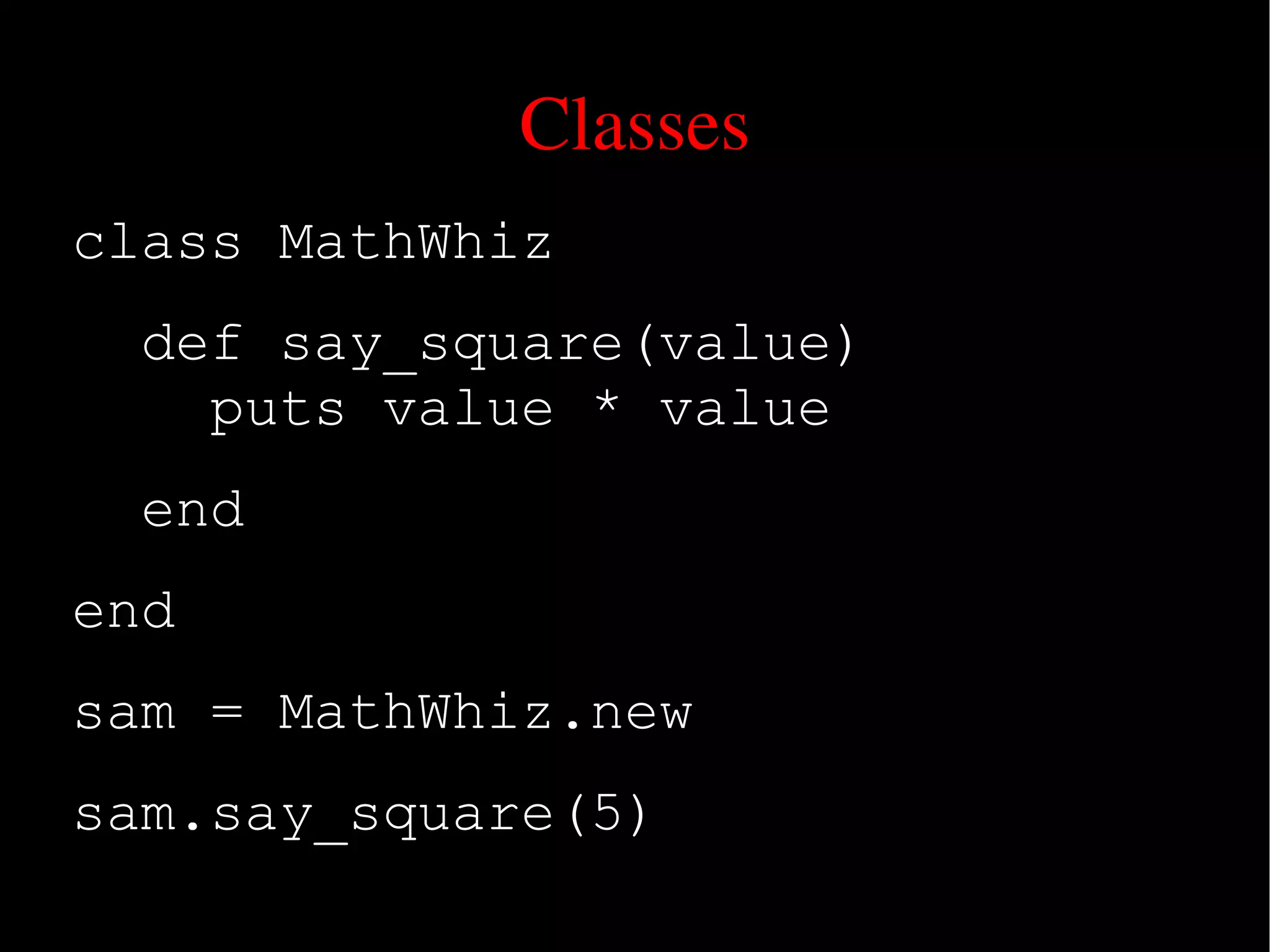 Ruby An Introduction