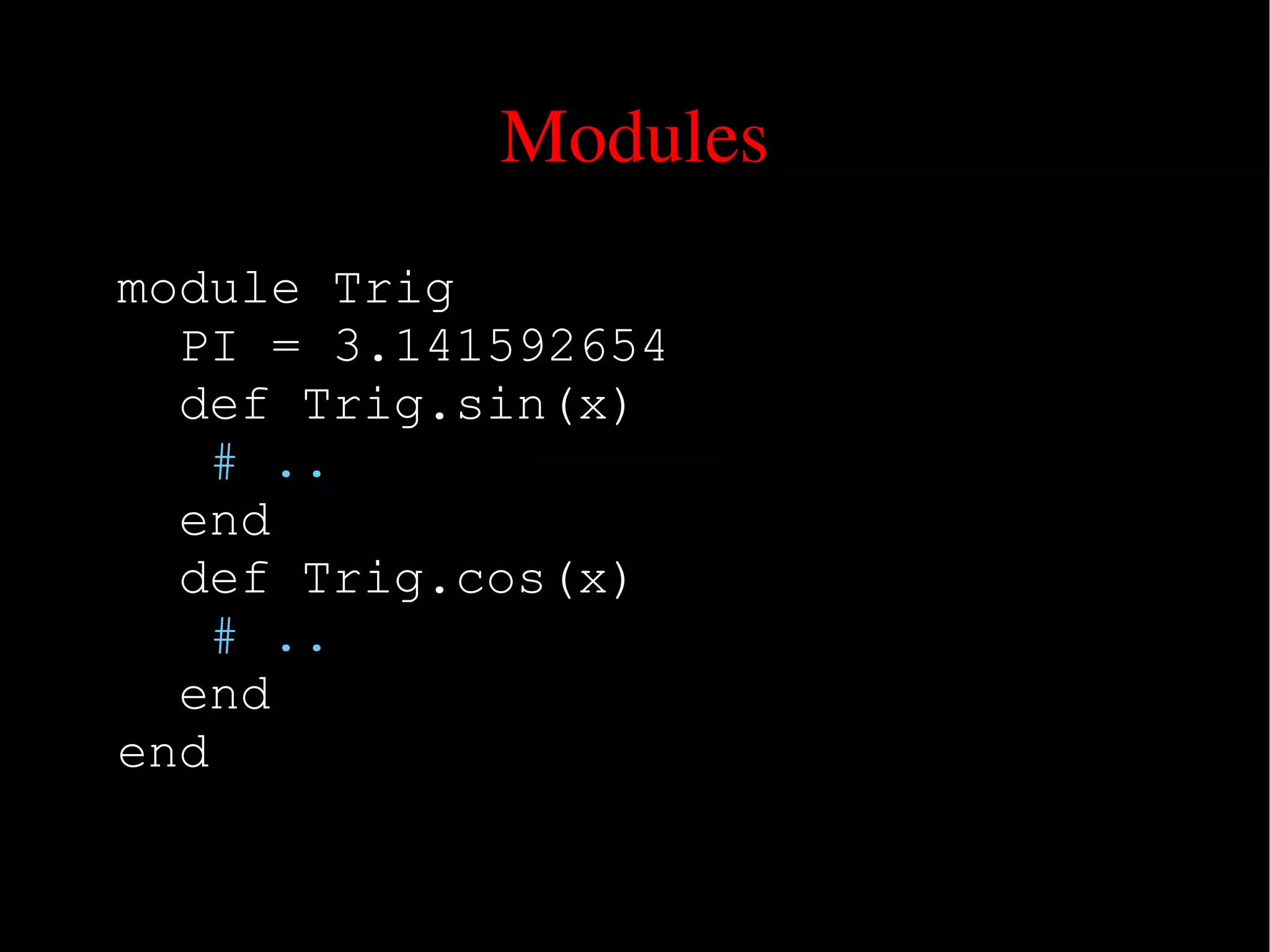 Ruby An Introduction