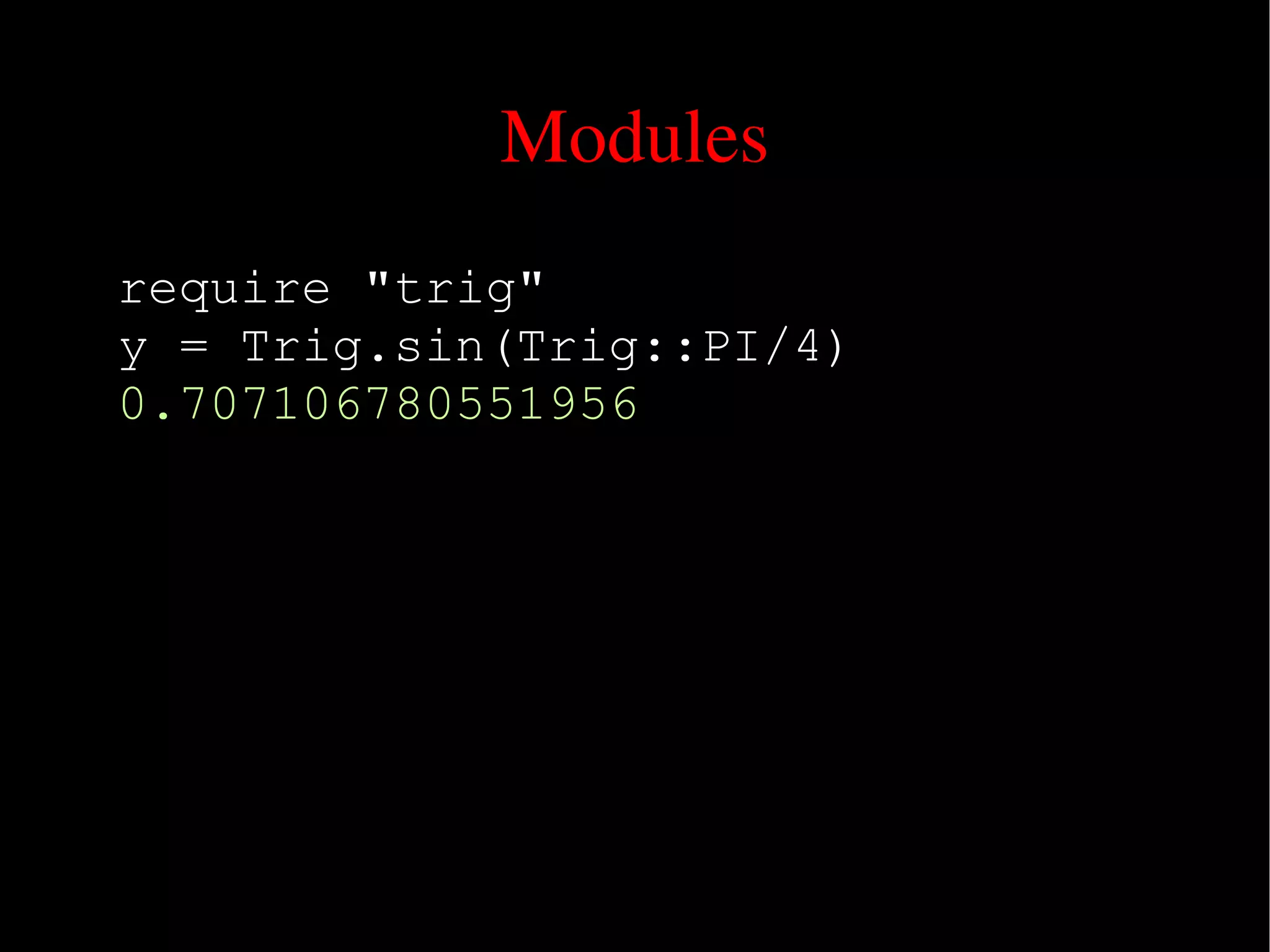 Ruby An Introduction