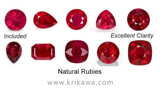 Ruby Red Color Chart