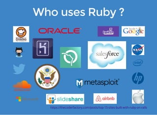 https://thecoderfactory.com/posts/top-15-sites-built-with-ruby-on-rails 
 