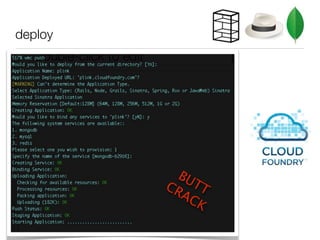 deploy




           BU
         CR TT
           AC
              K
 