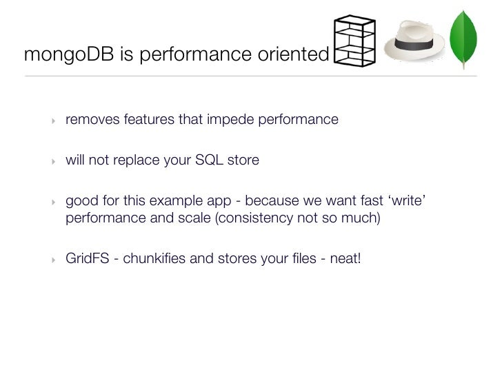 mongodb write performance Mongodb, as some of you may know, has a process-wide write lock this has caused some degree of ridicule from database purists when they discover such a. mongodb write performance Mongodb, as some of you may know, has a process-wide write lock this has caused some degree of ridicule from database purists when they discover such a.