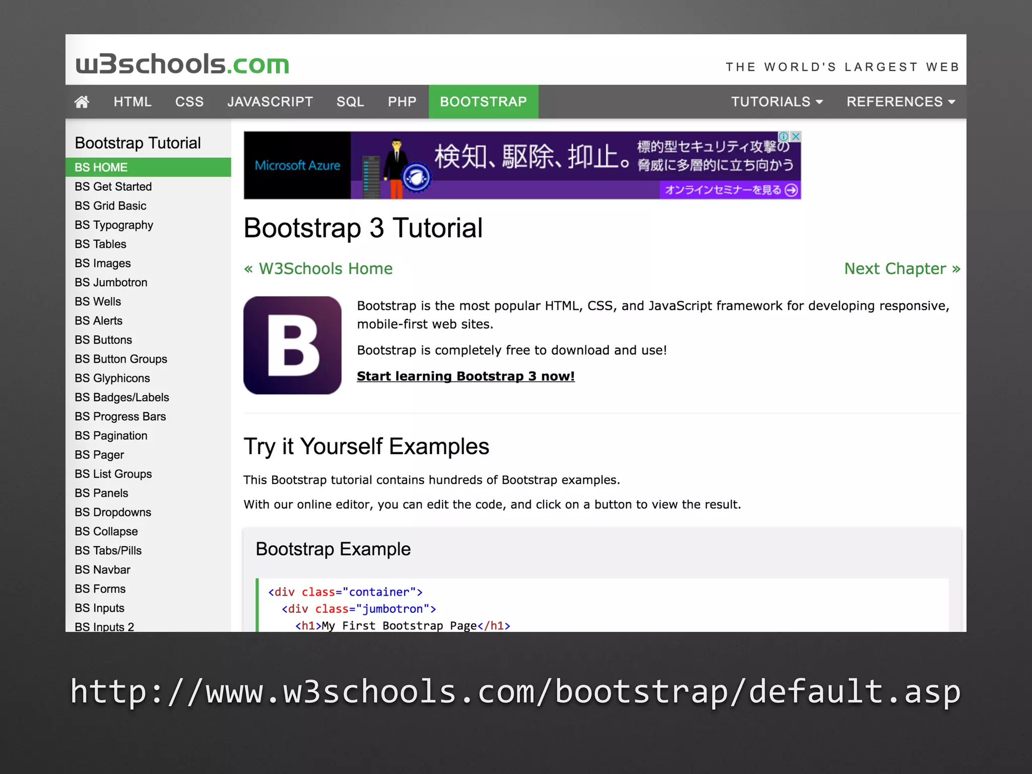 http://www.w3schools.com/bootstrap/default.asp
 