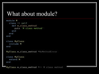What about module? 