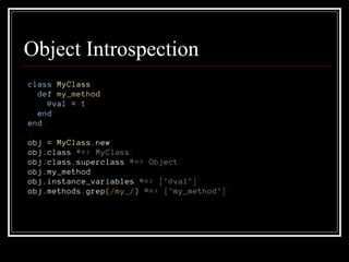 Object Introspection 