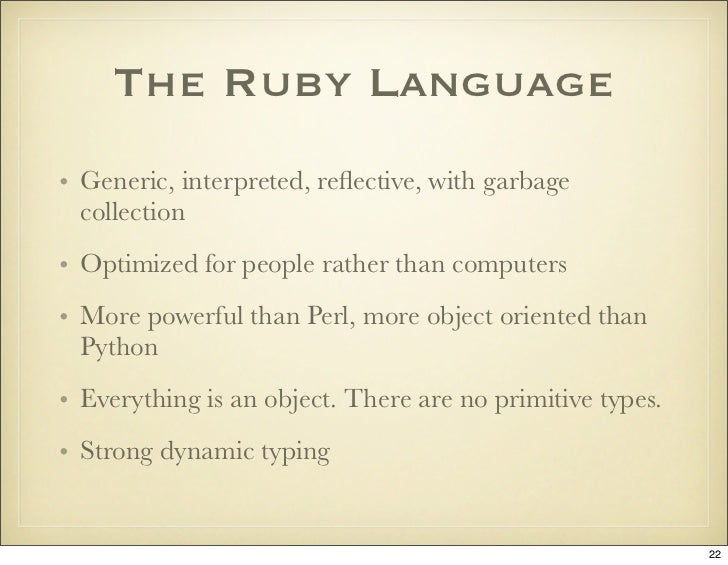 Ruby on Rails 101 - Presentation Slides for a Five Day Introductory C…