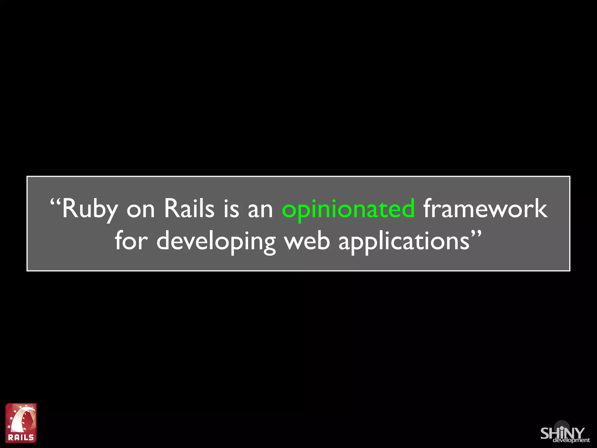 Ruby on Rails For .Net Programmers