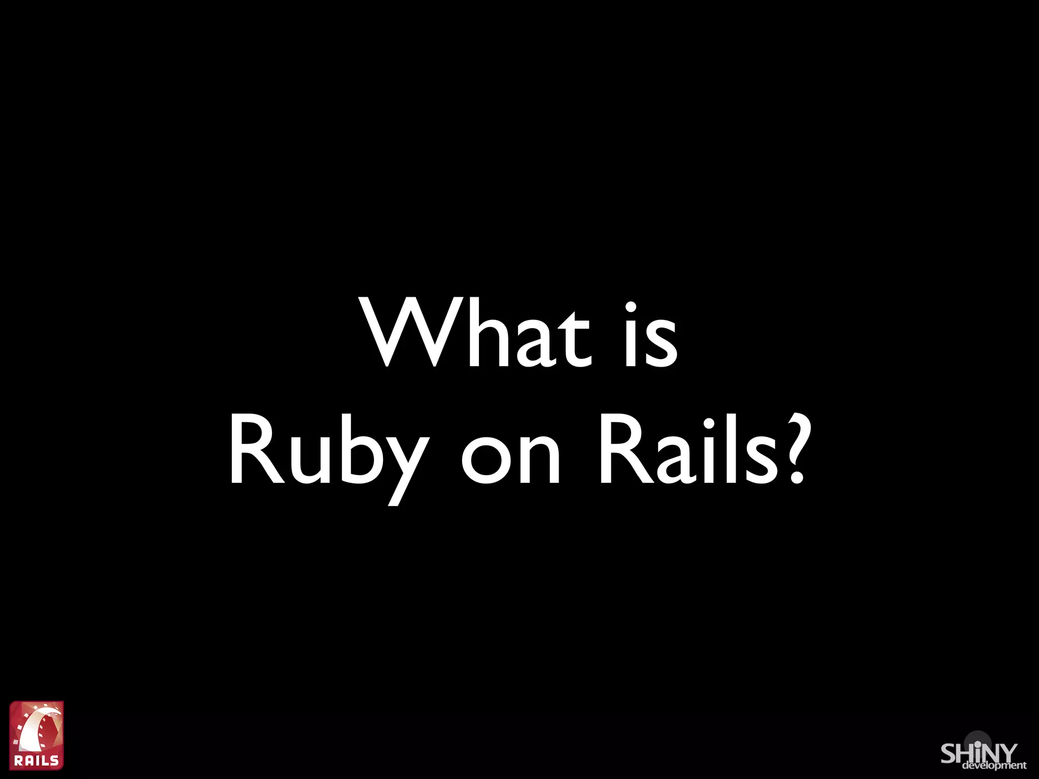 Ruby on Rails For .Net Programmers