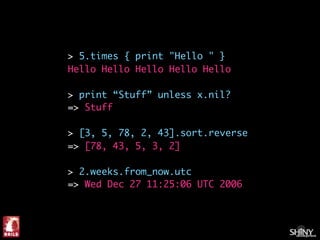 Ruby on Rails For .Net Programmers