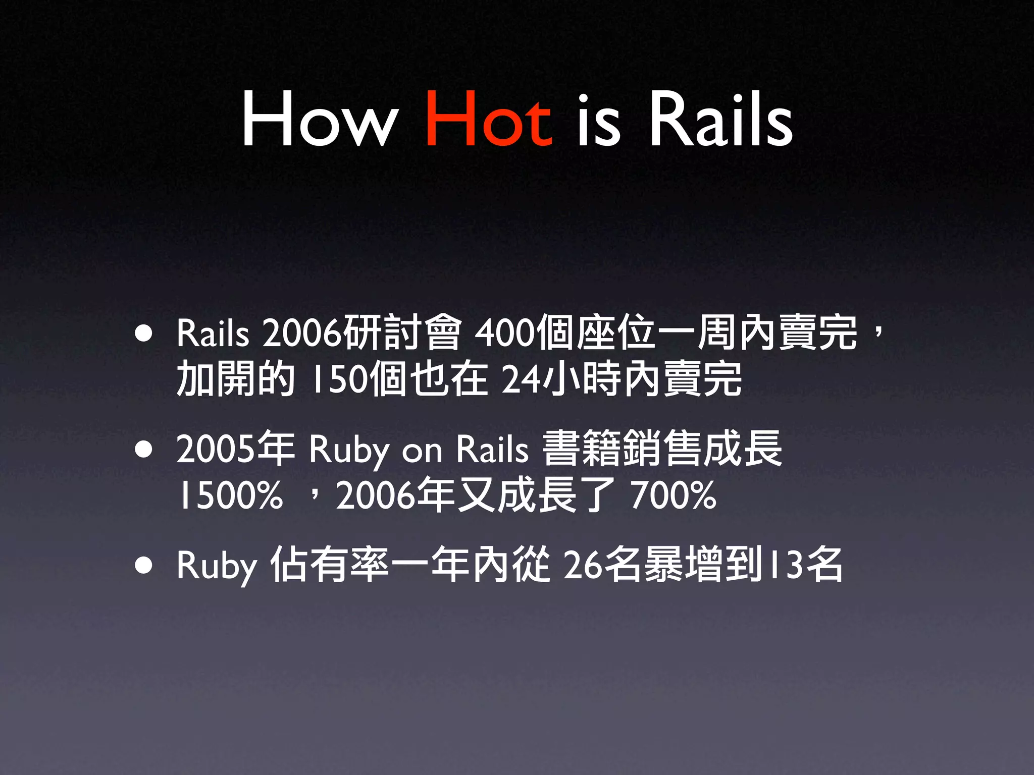 Ruby on Rails in UbiSunrise