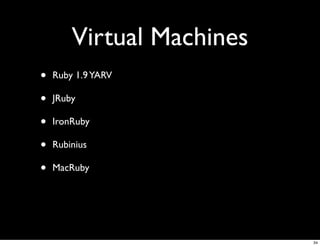 The Ruby Programming Language - Ryan Farnell