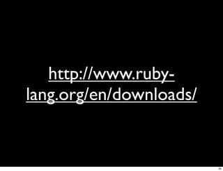 The Ruby Programming Language - Ryan Farnell