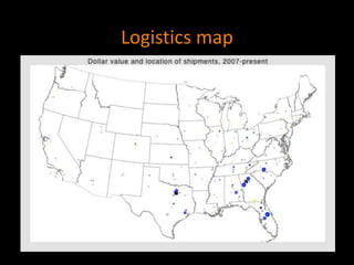 Logistics map
 