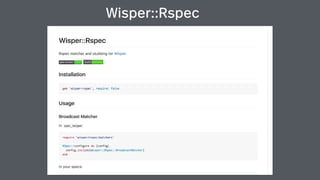 Wisper::Rspec
 
